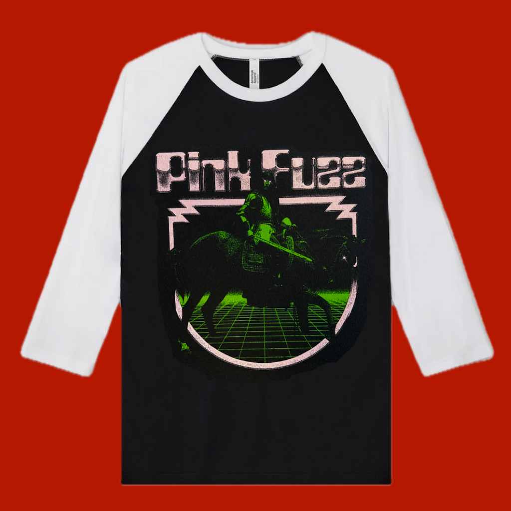 Pink Fuzz - 3/4 sleeve Raglan - Horserider Design