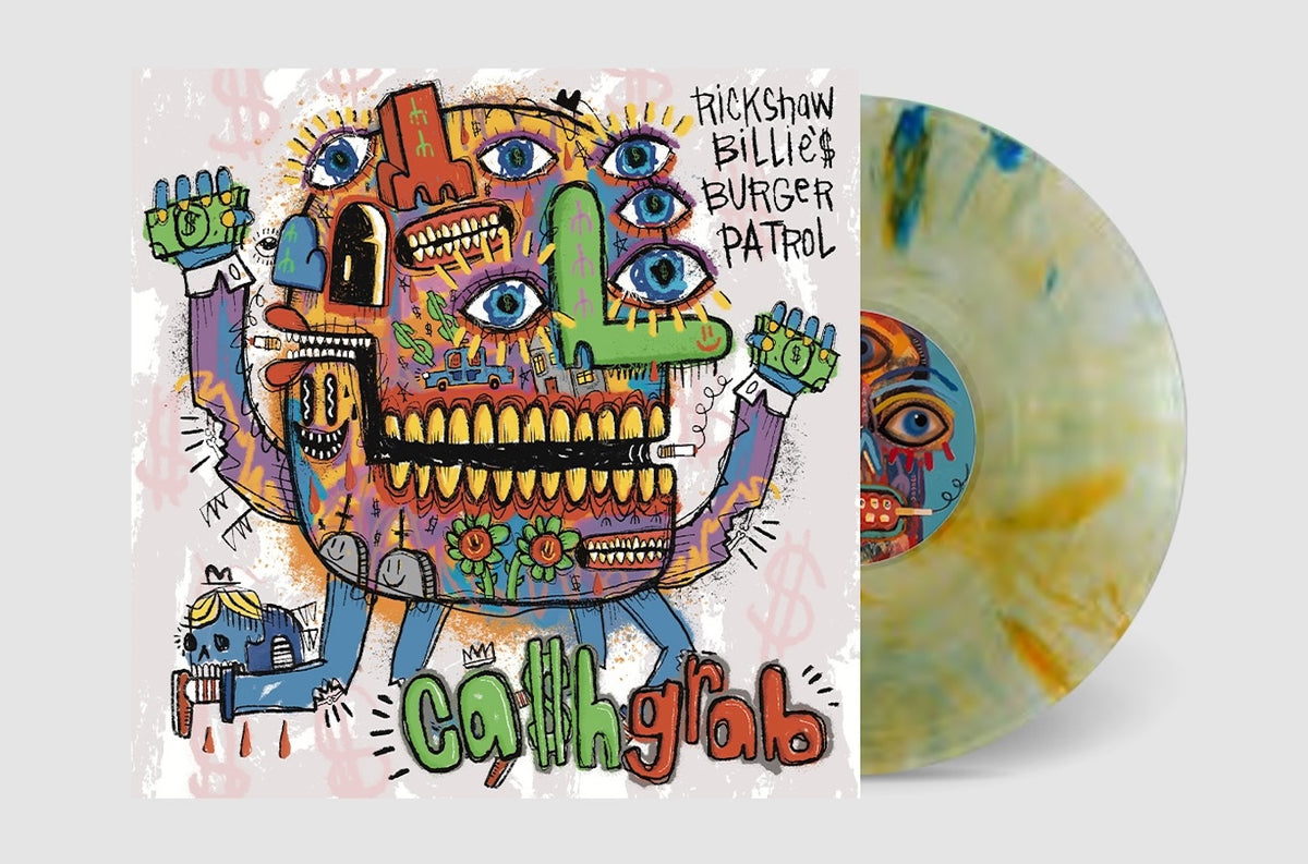PRE-ORDER: Rickshaw Billie's Burger Patrol - Ca$h Grab Vinyl LP - Limited Tide Pods Color Variant